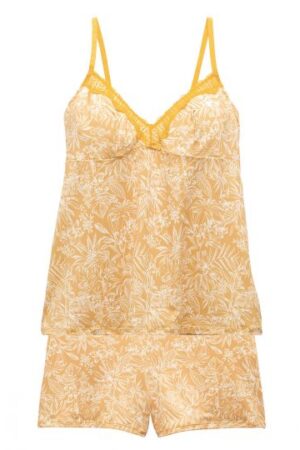 BO’dessous_Top-short jaune Pamoison