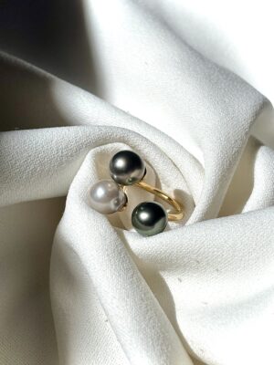 Bague Trois Perles de Tahiti
